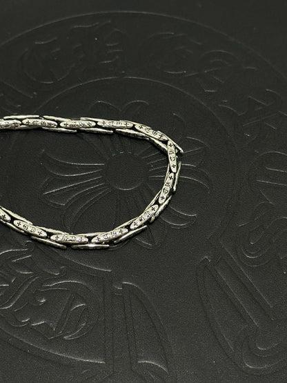 Chrome Hearts Sterling Silver Cross Bracelet