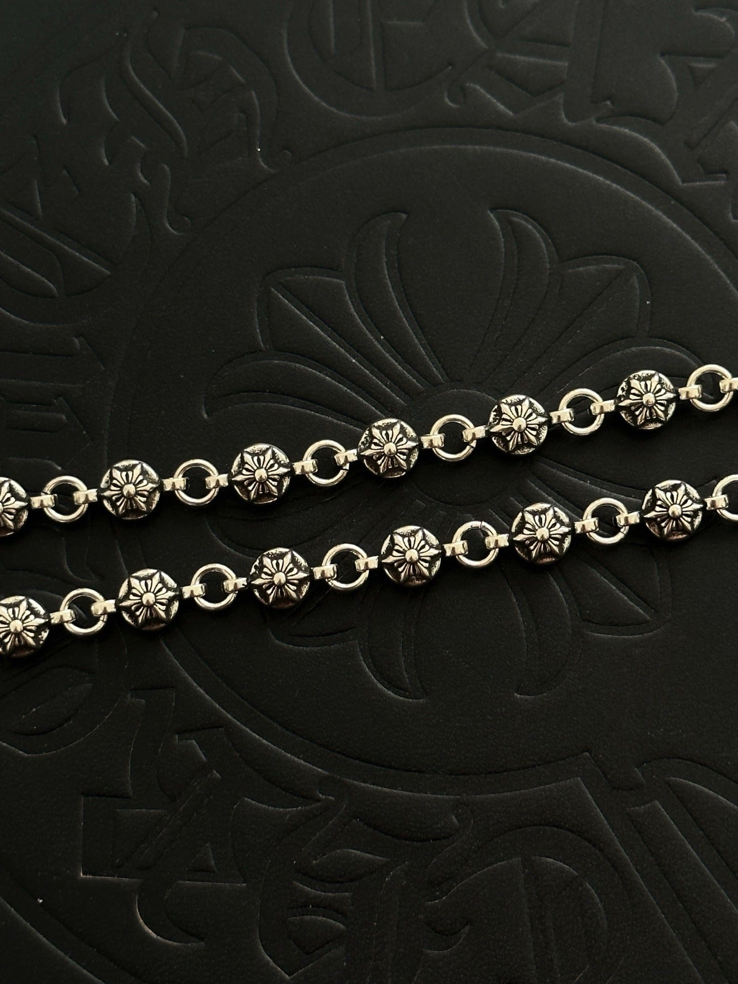 Chrome Hearts Sterling Silver Cross Necklace
