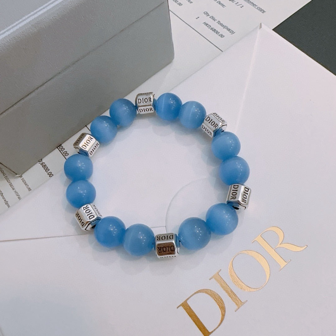 Dior Sterling Silver Vintage-Finish Bracelet