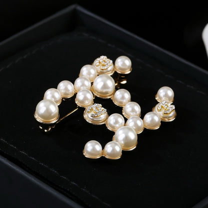 Chanel Brass Pearl Brooch