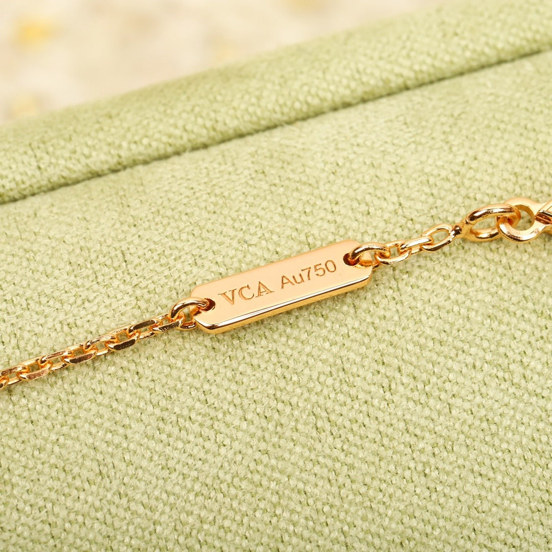 Van Cleef & Arpels Sterling Silver Floral Bracelet