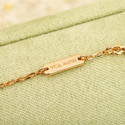 Van Cleef & Arpels Sterling Silver Floral Bracelet