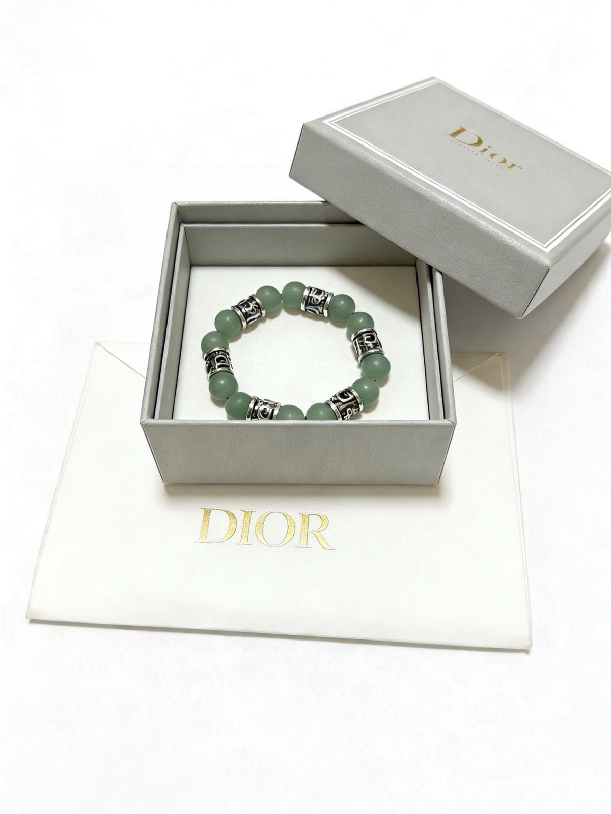 Dior Sterling Silver Vintage-Finish Bracelet