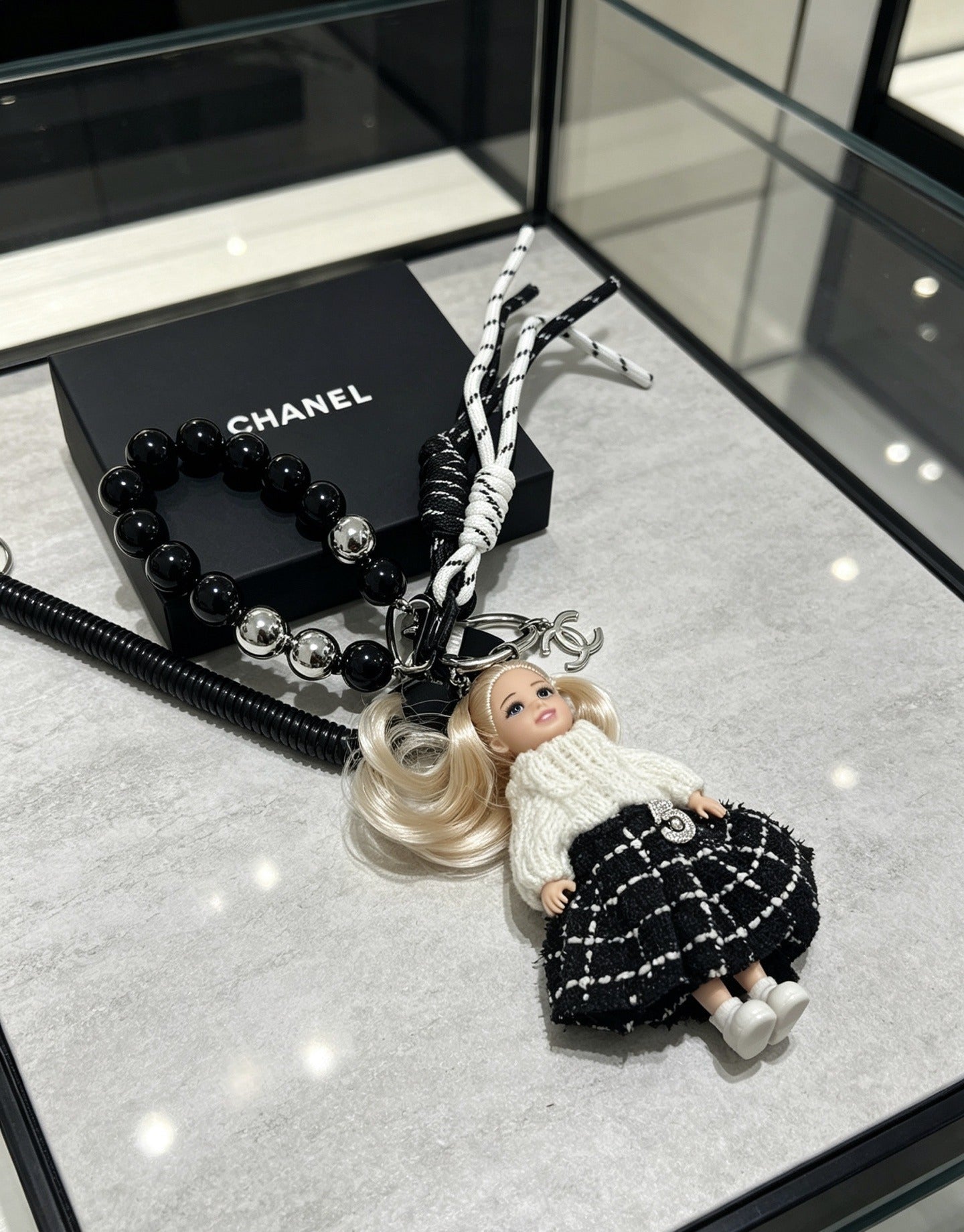 Chanel Vintage-Finish Keychain