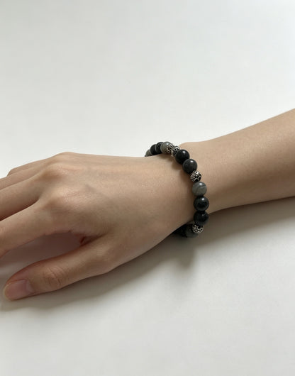 Chrome Hearts Sterling Silver Cross Bracelet