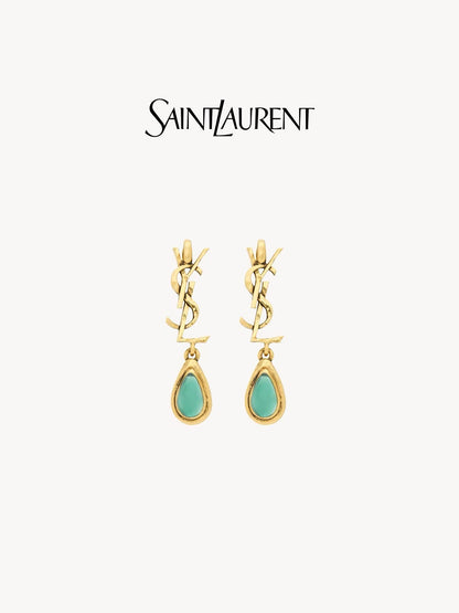 Saint Laurent Brass Earrings