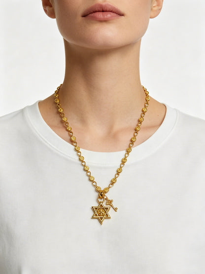 Chrome Hearts Sterling Silver Cross Necklace