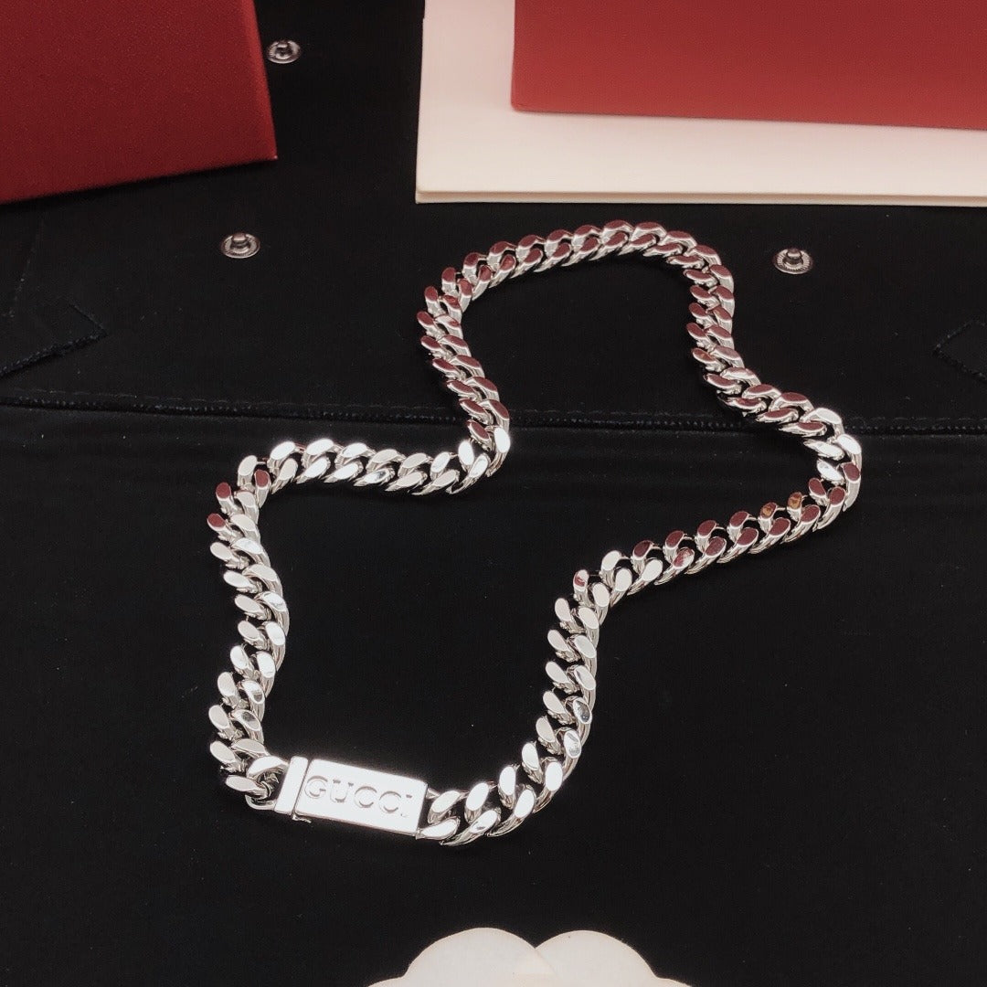Gucci Silver Brass Necklace
