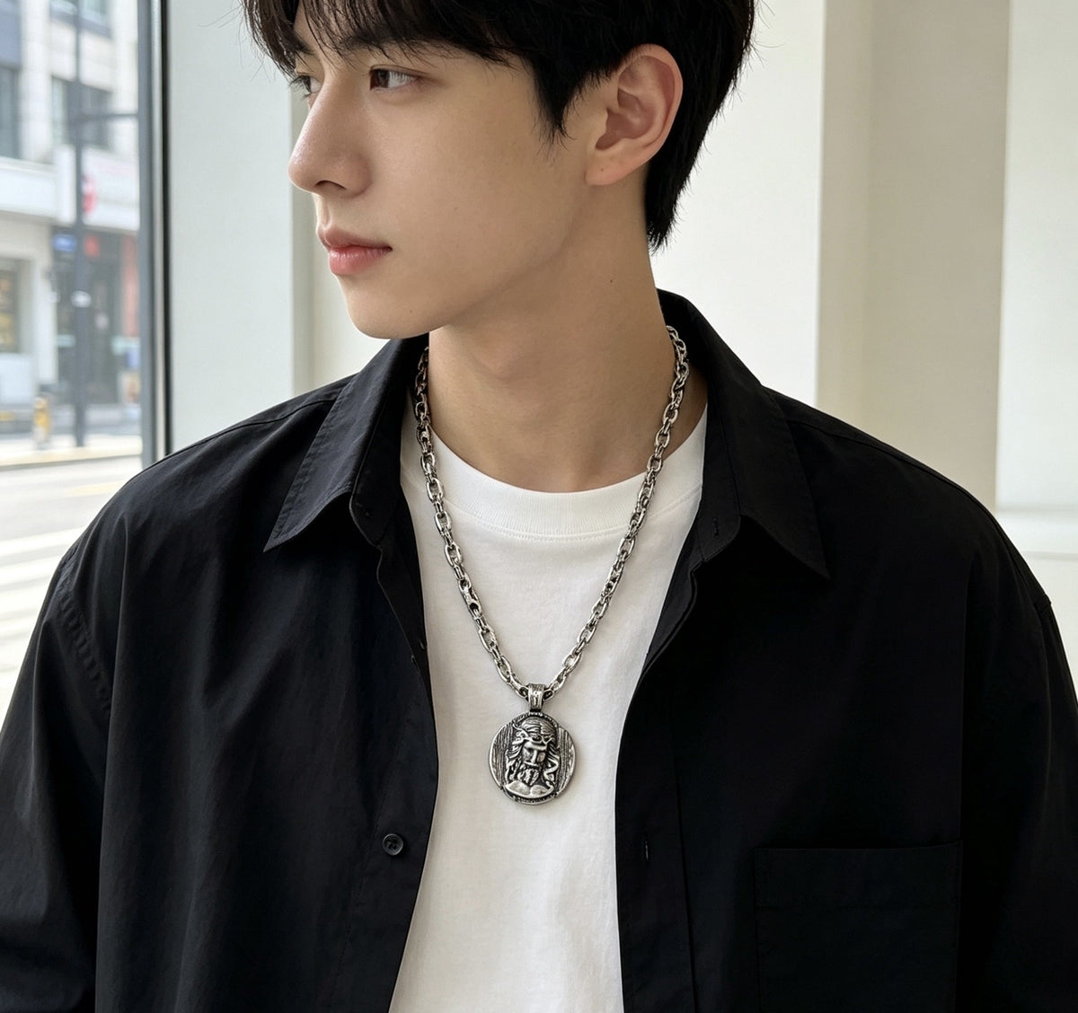 Balenciaga Vintage-Finish Necklace