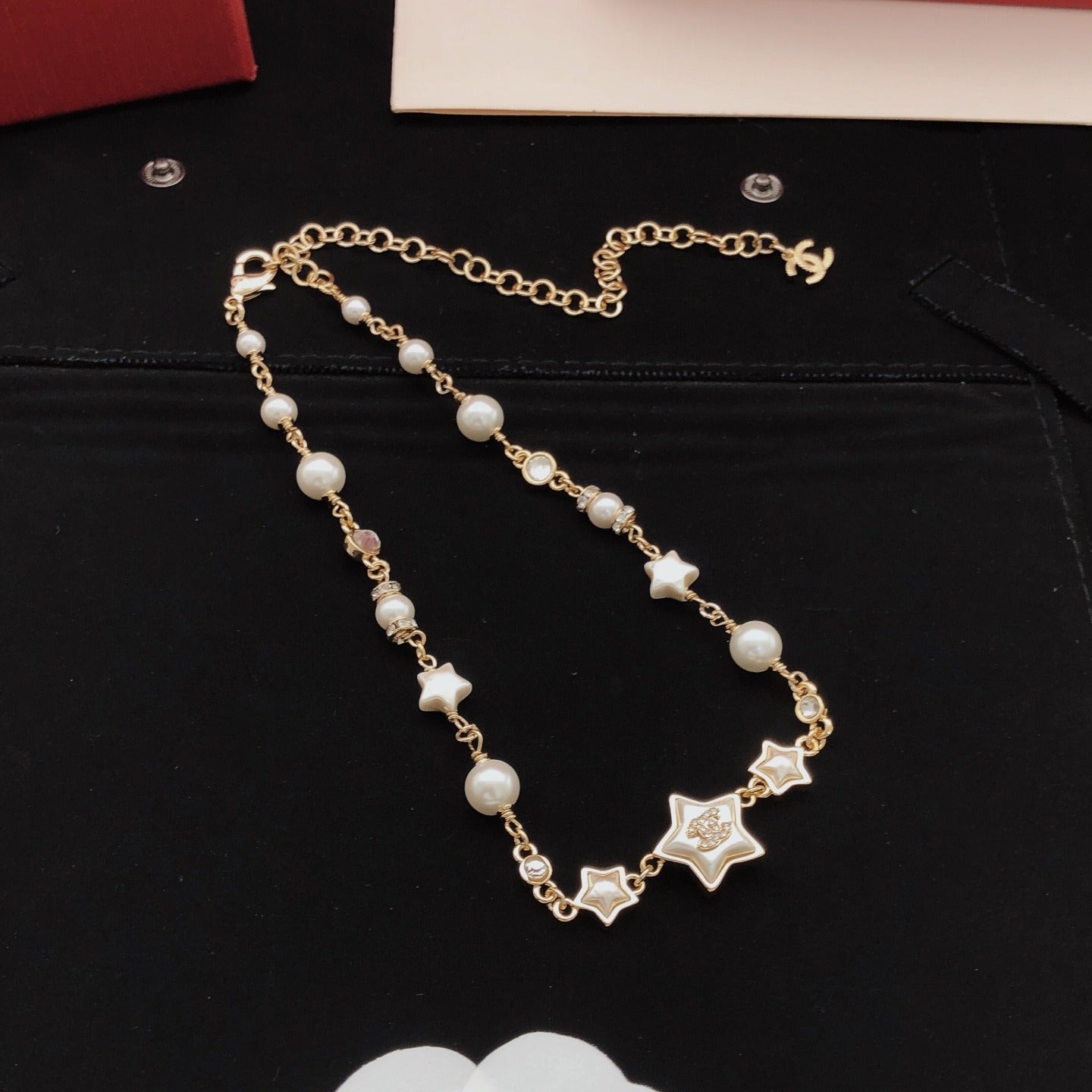 Chanel Brass Star Necklace