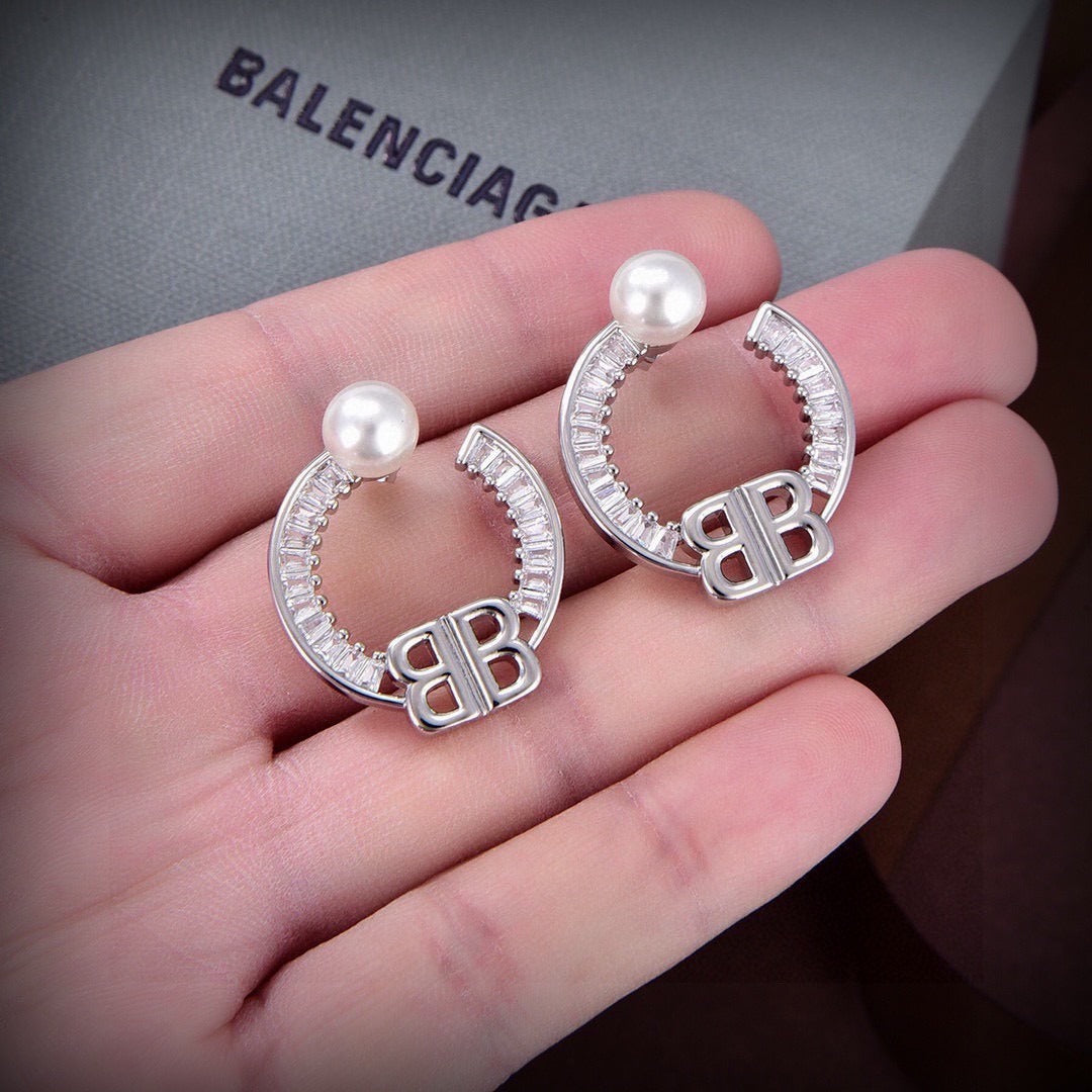 Balenciaga Brass Earrings