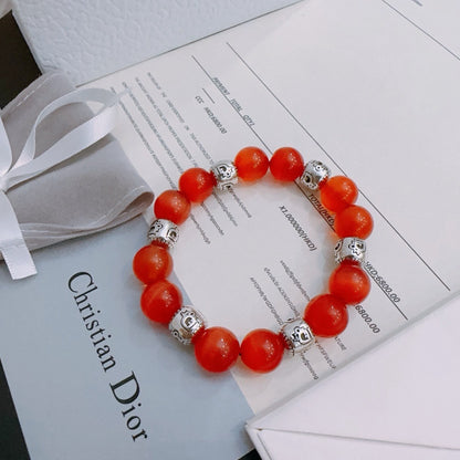 Dior Sterling Silver Vintage-Finish Bracelet
