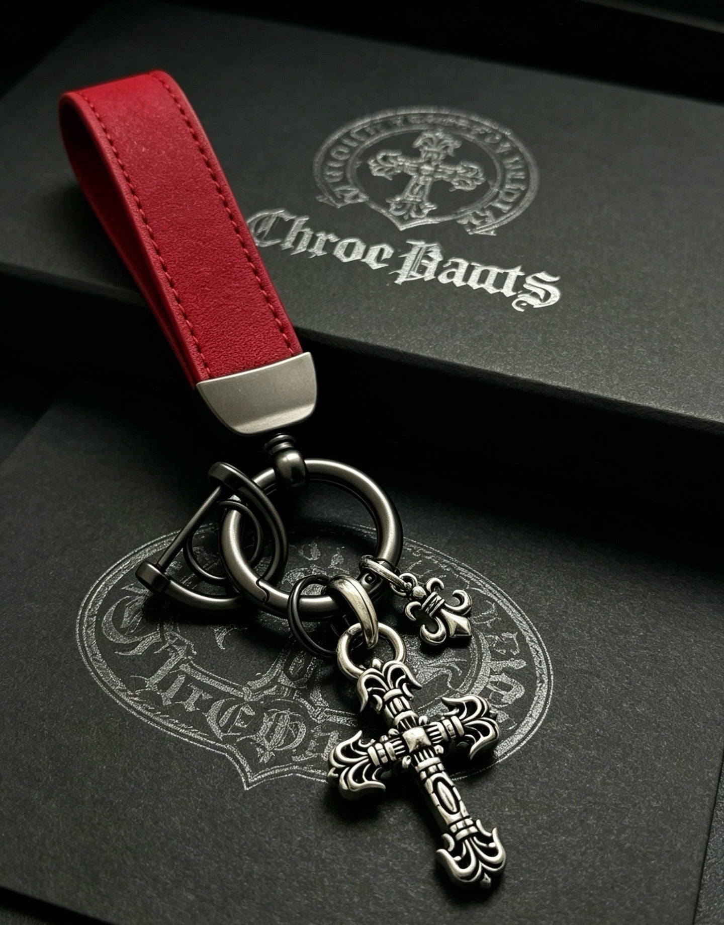 Chrome Hearts Vintage-Finish Keychain