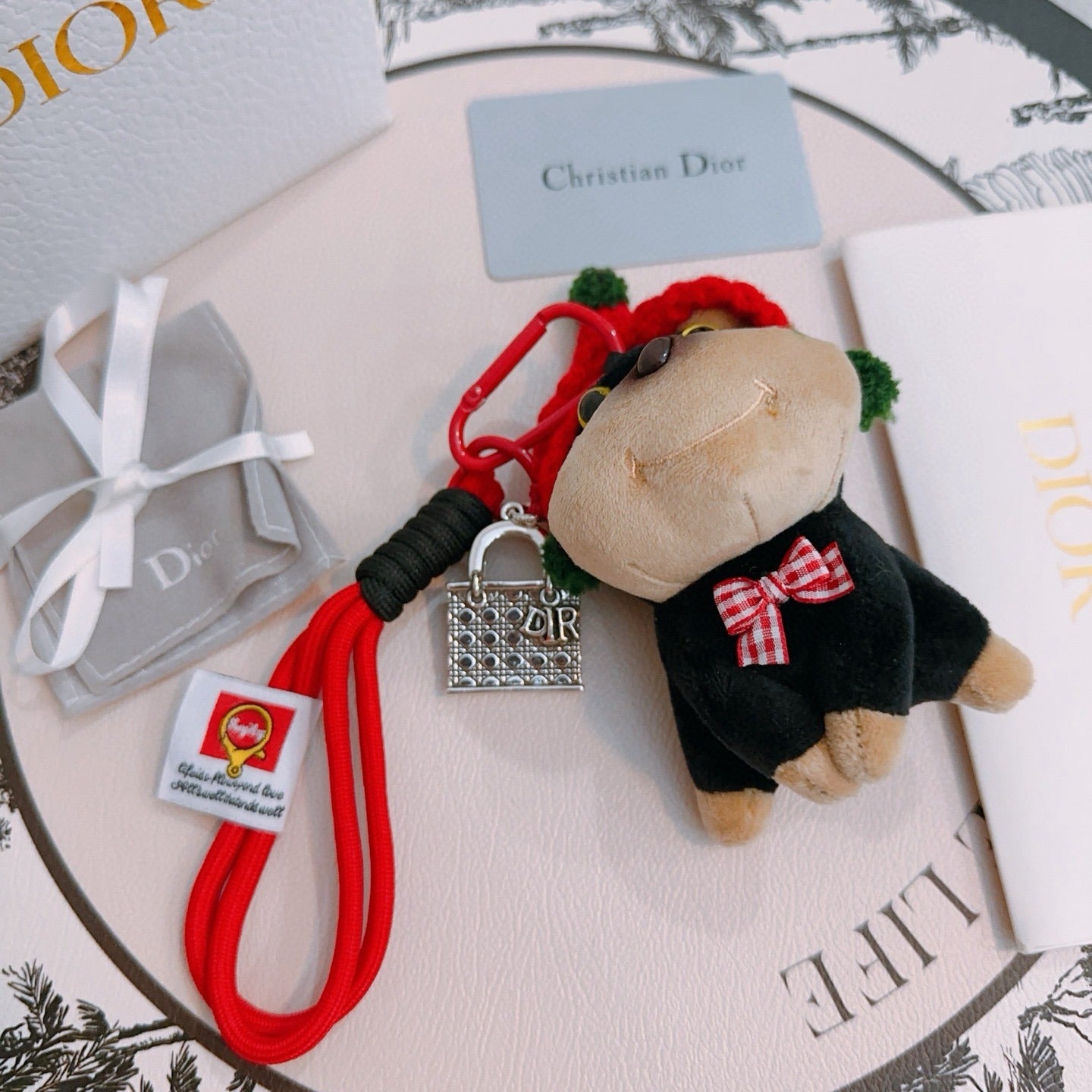 Dior Vintage-Finish Keychain