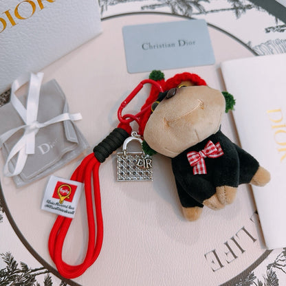Dior Vintage-Finish Keychain
