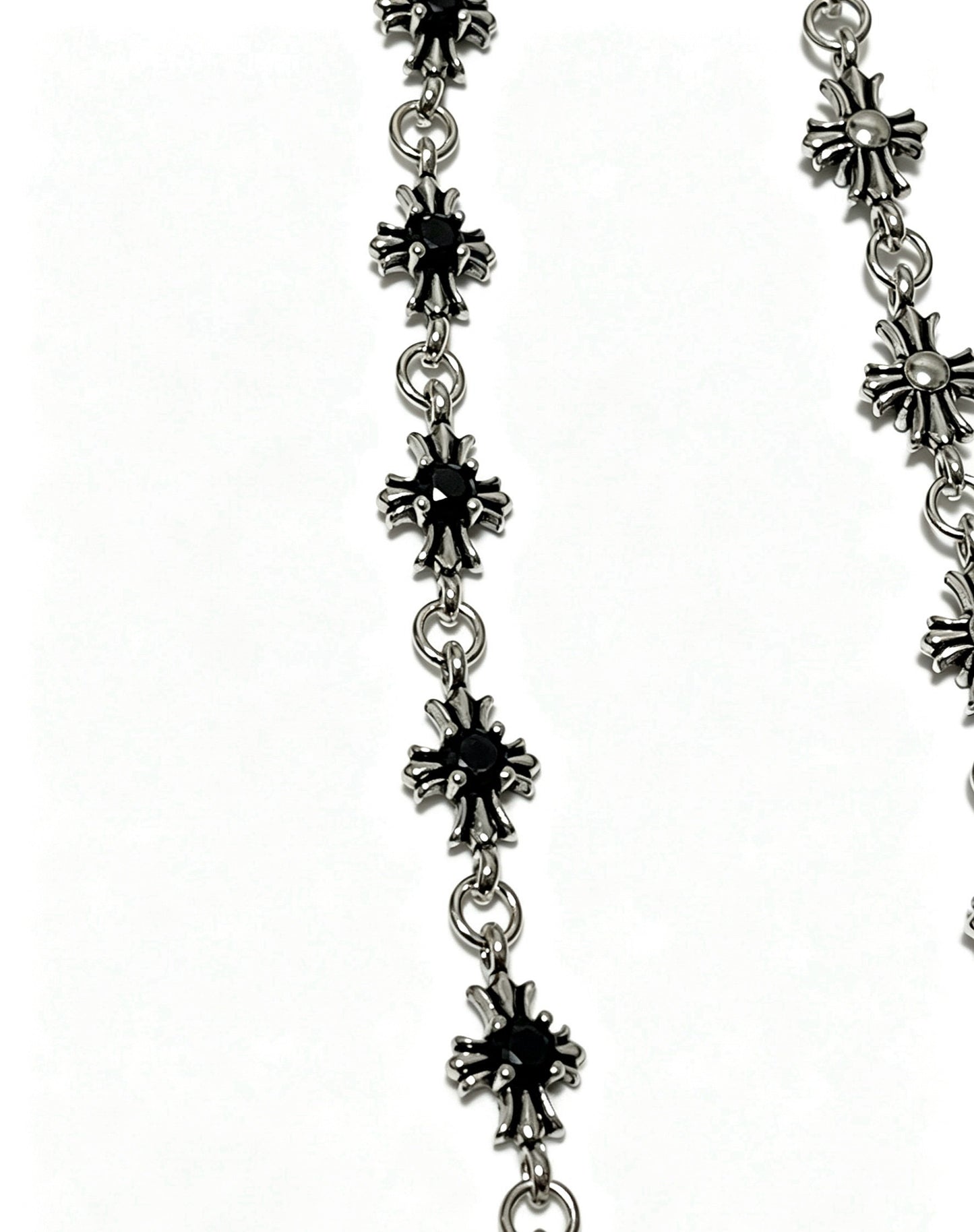 Chrome Hearts Sterling Silver Cross Necklace
