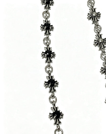 Chrome Hearts Sterling Silver Cross Necklace