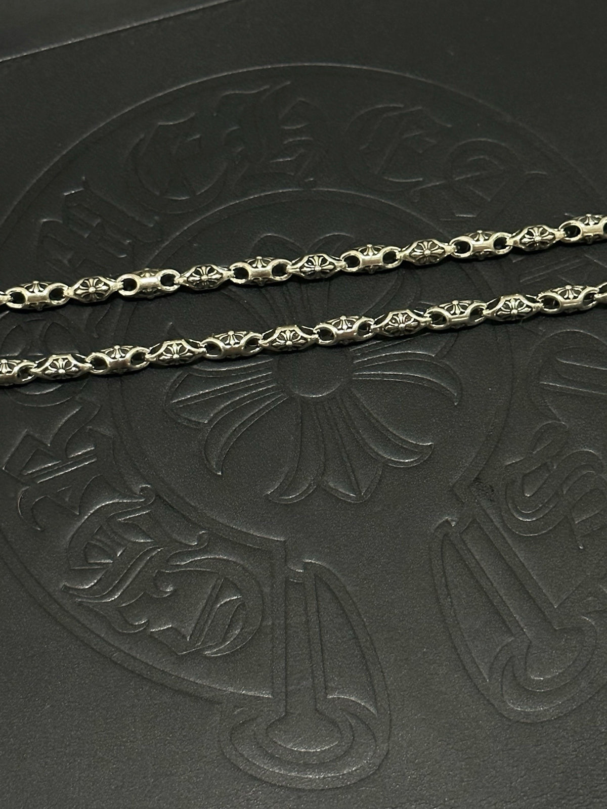 Chrome Hearts Sterling Silver Cross Necklace