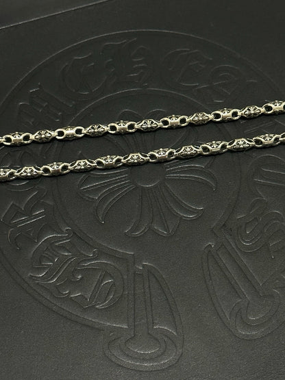 Chrome Hearts Sterling Silver Cross Necklace
