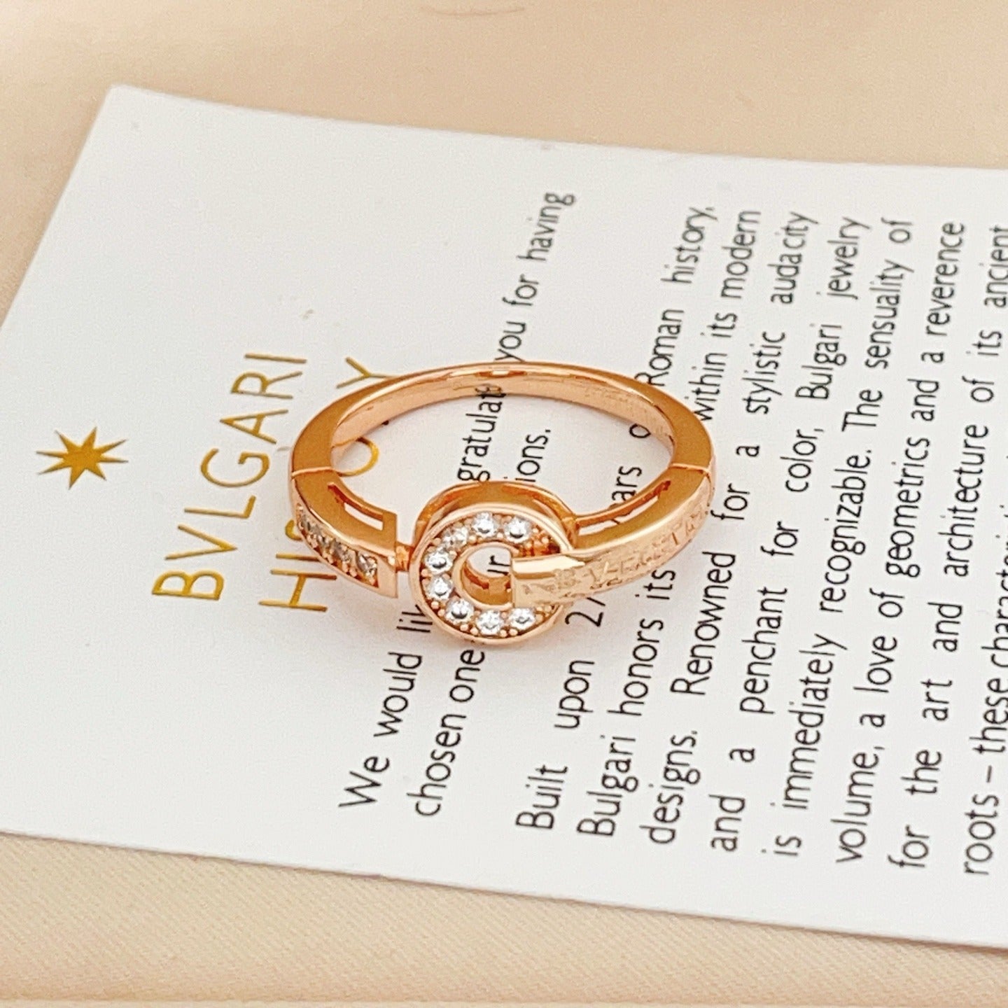 Bvlgari Brass Round Ring