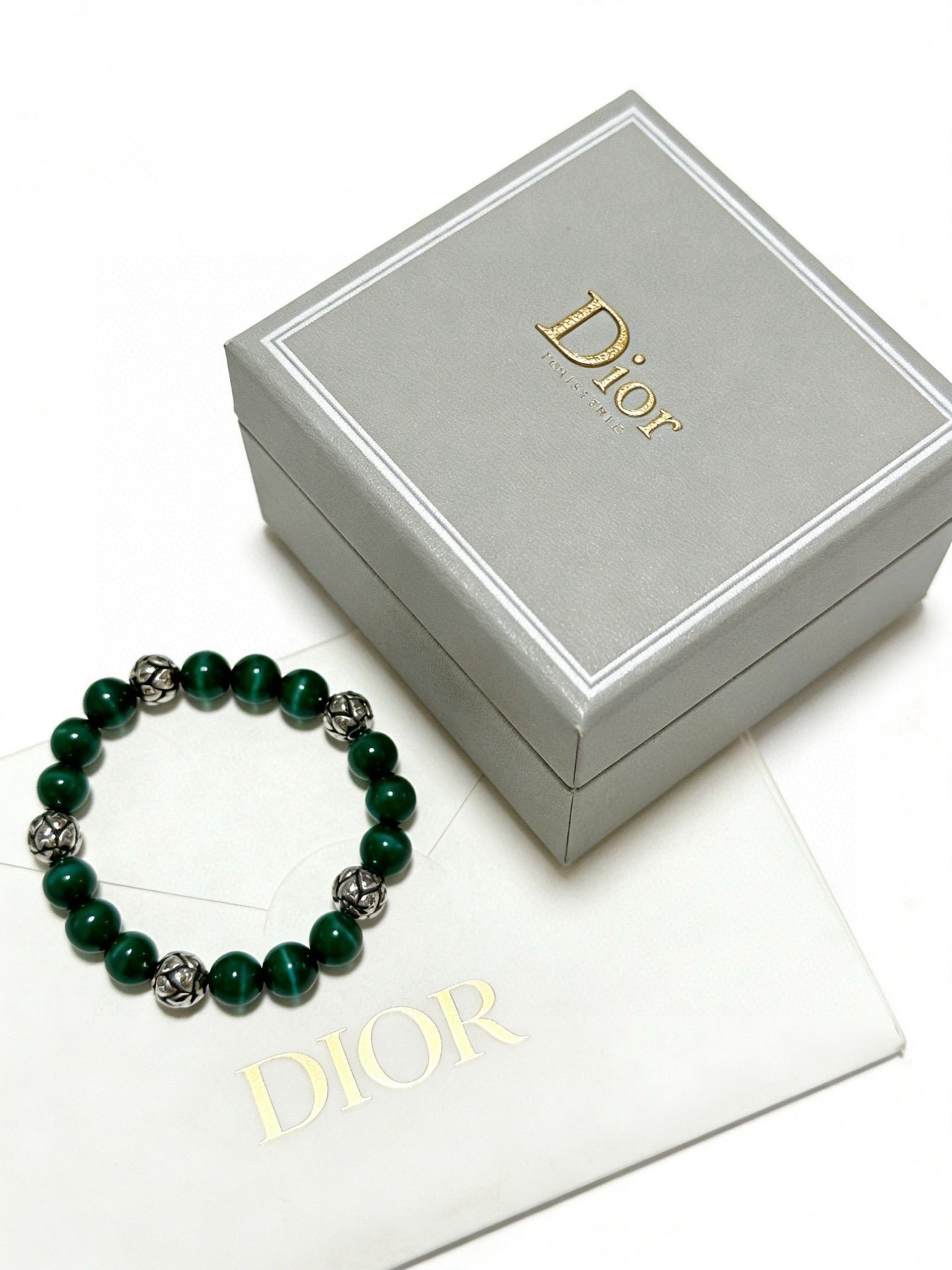 Dior Sterling Silver Vintage-Finish Bracelet