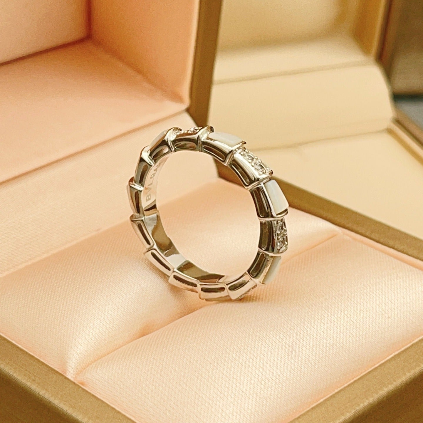 Bvlgari Silver Brass Ring