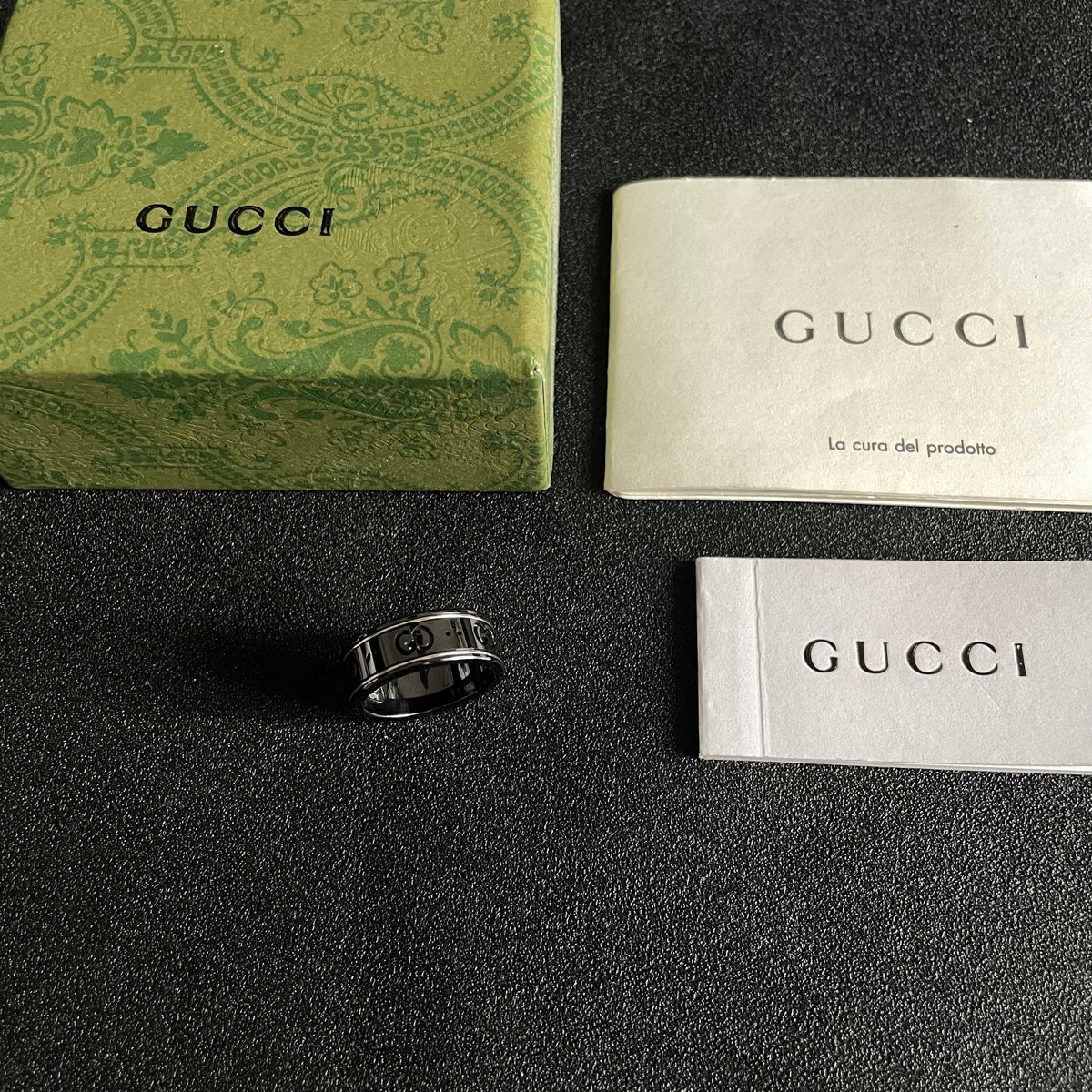 Gucci Brass Double G Ring