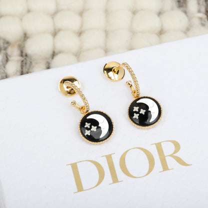 Dior Black Pearl Earrings