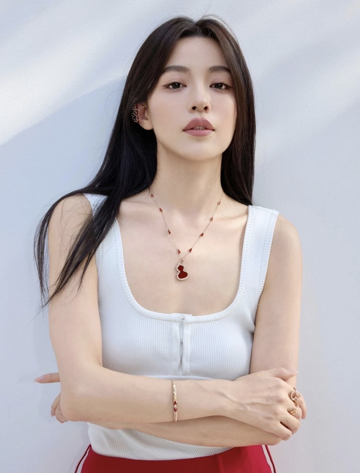 Qeelin Silver Brass Necklace