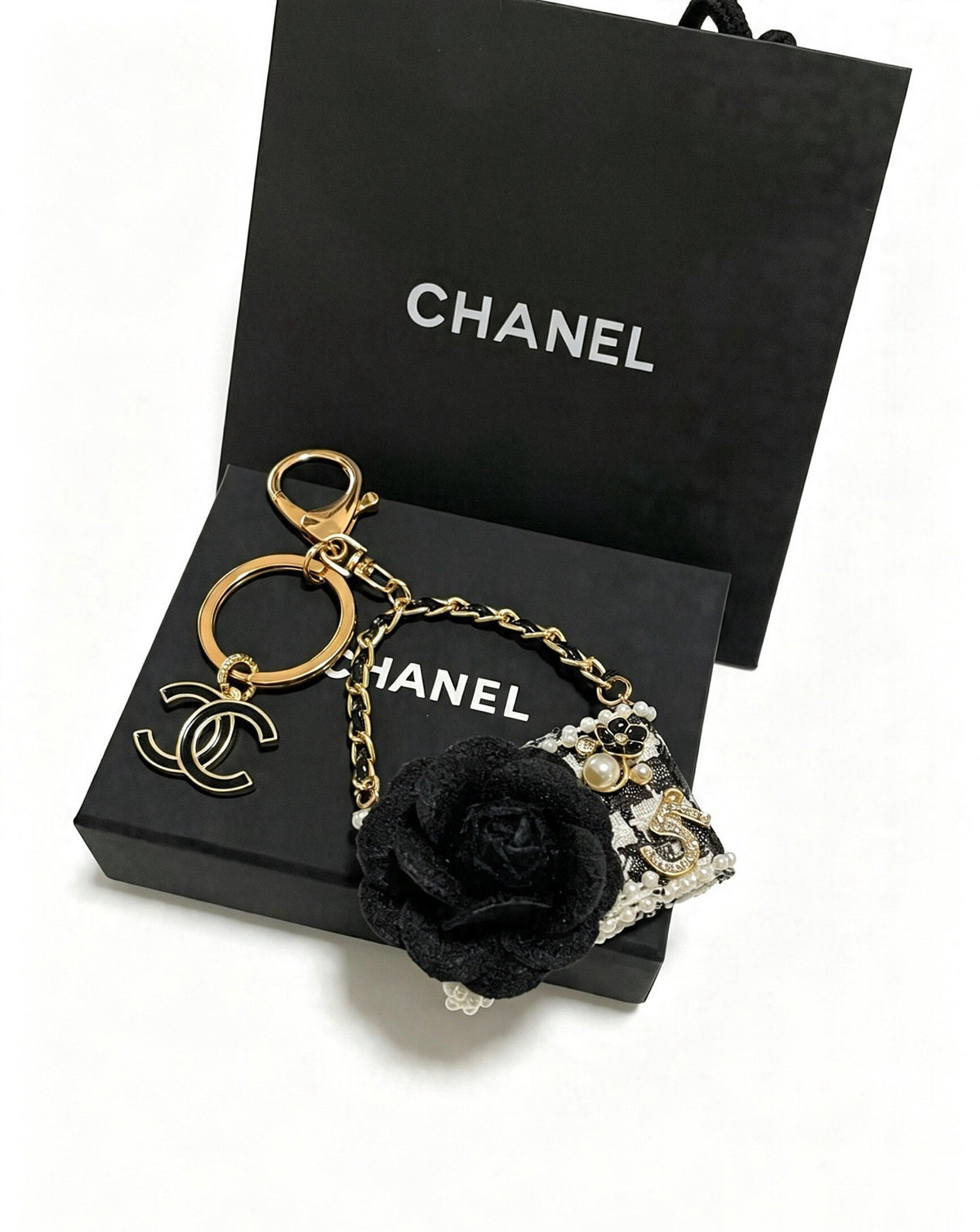 Chanel Vintage-Finish Keychain