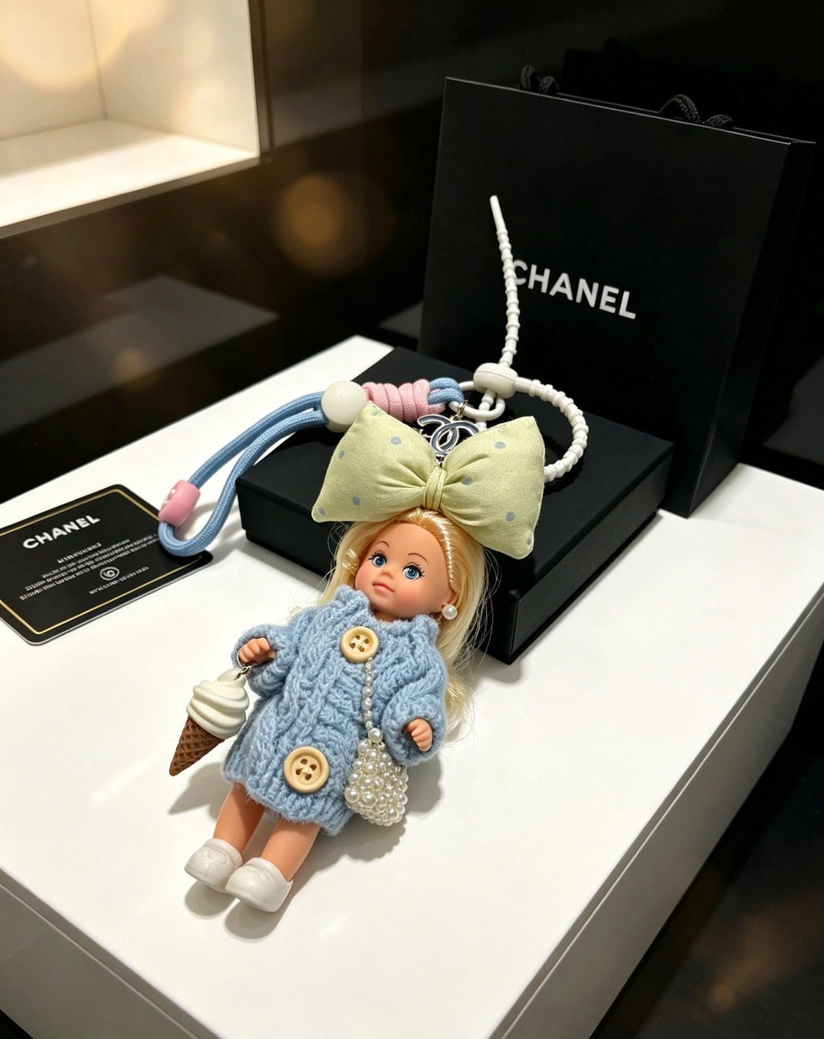 Chanel Vintage-Finish Keychain