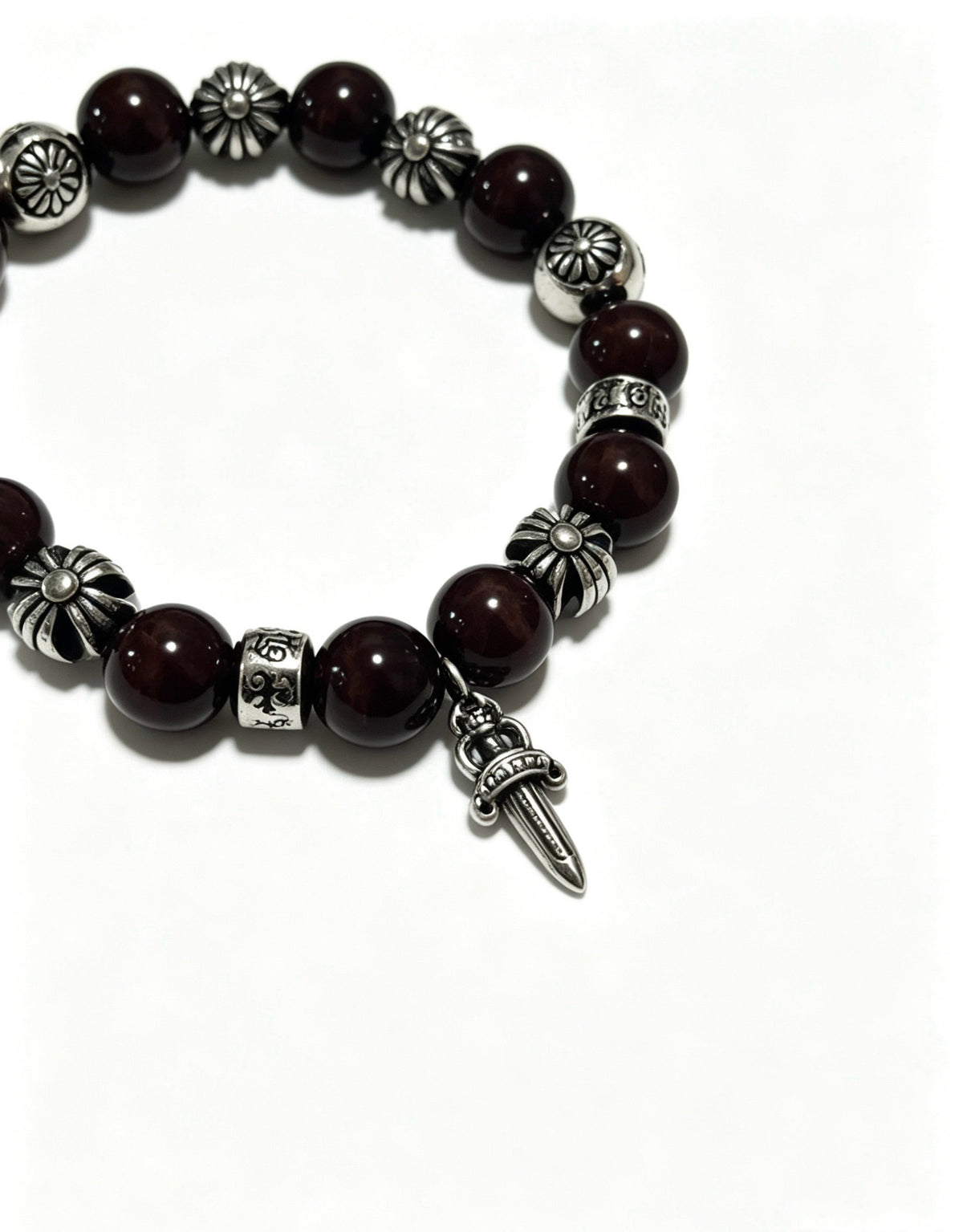 Chrome Hearts Sterling Silver Cross Bracelet