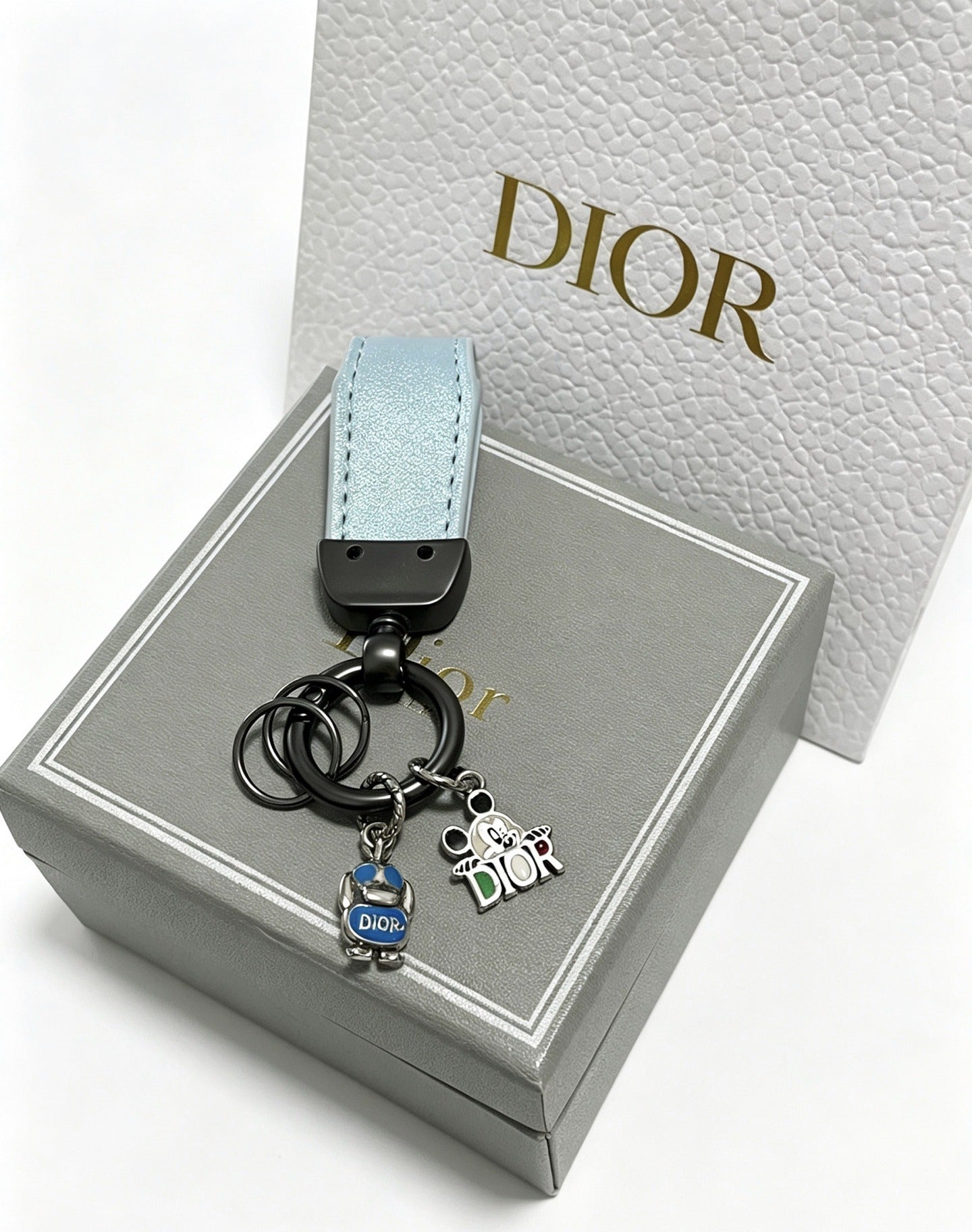 Dior Vintage-Finish Keychain