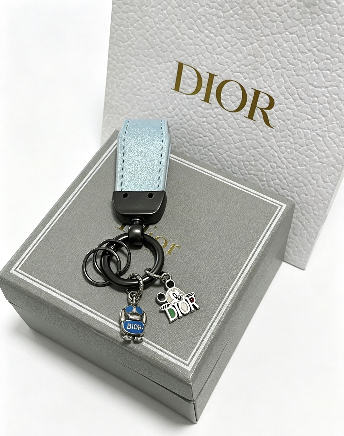 Dior Vintage-Finish Keychain