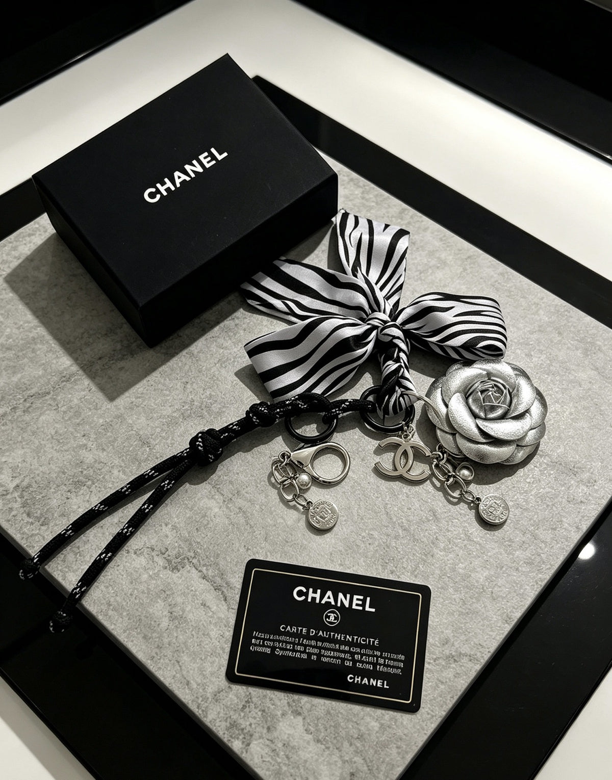 Chanel Vintage-Finish Keychain