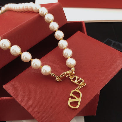 Valentino Brass Heart Necklace
