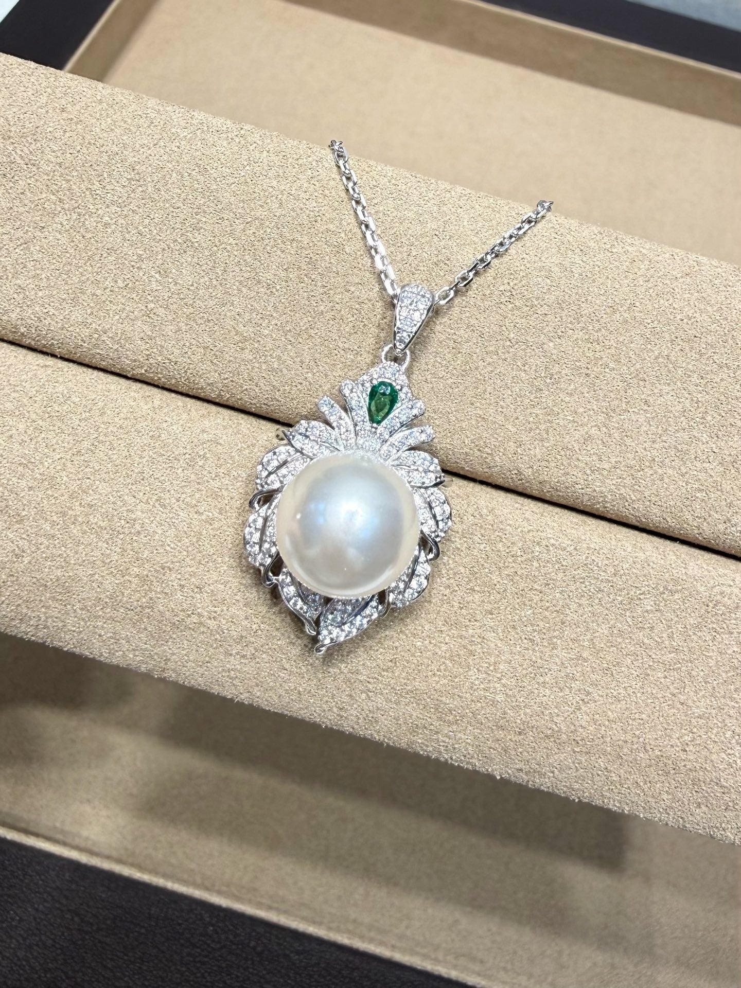 Swarovski Sterling Silver Pearl Necklace