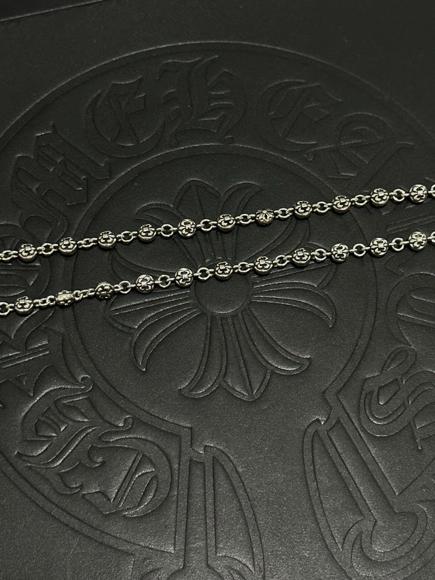Chrome Hearts Sterling Silver Cross Necklace