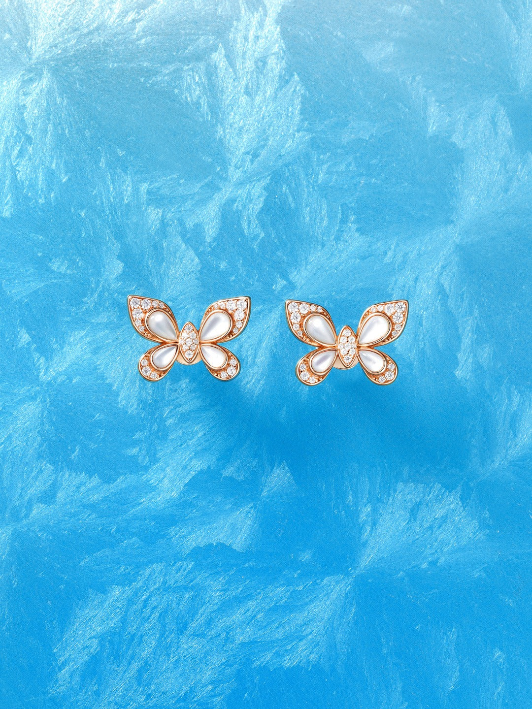 Unbranded Sterling Silver Butterfly Earrings