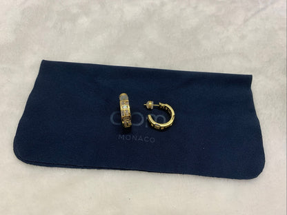 APM Monaco Yellow Hoop Earrings