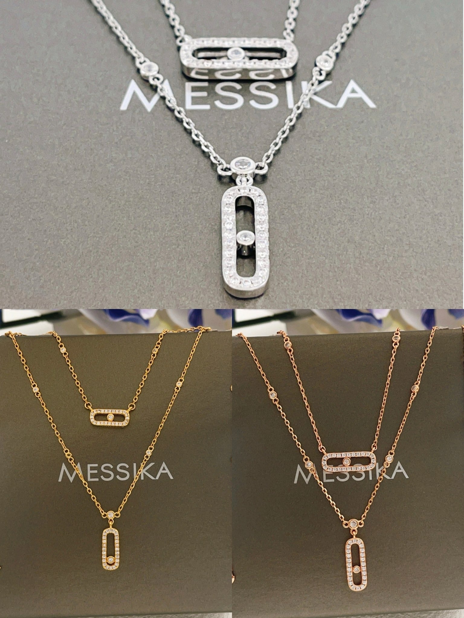 Messika Silver Brass Tassel Necklace