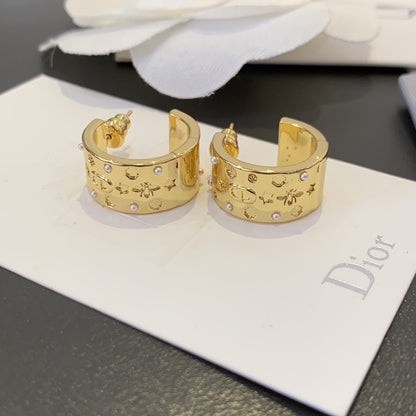 Dior Round Earrings