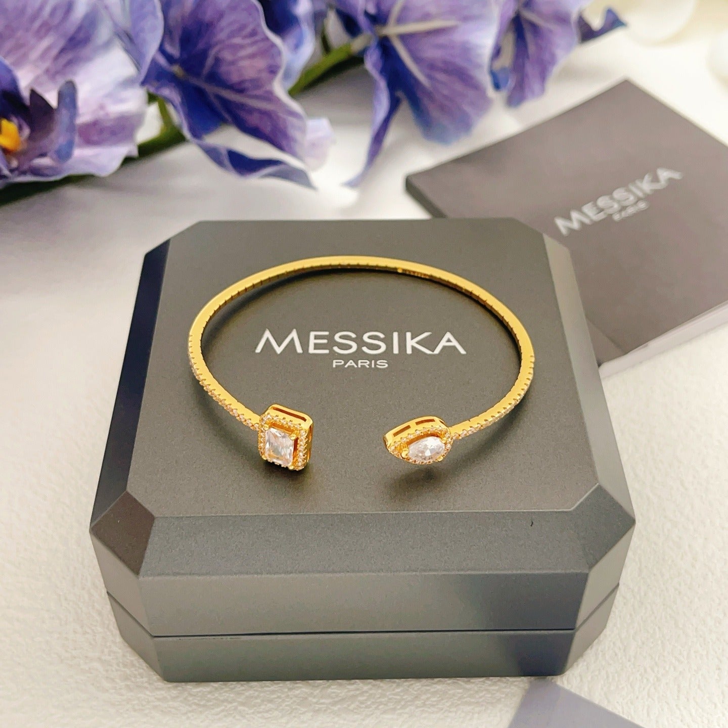 Messika Gold Brass Pave Bracelet