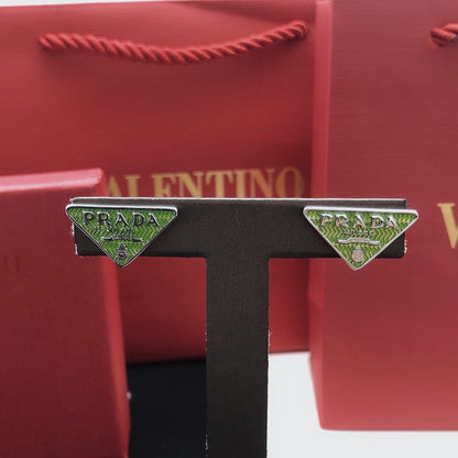 Prada Green Brass Earrings