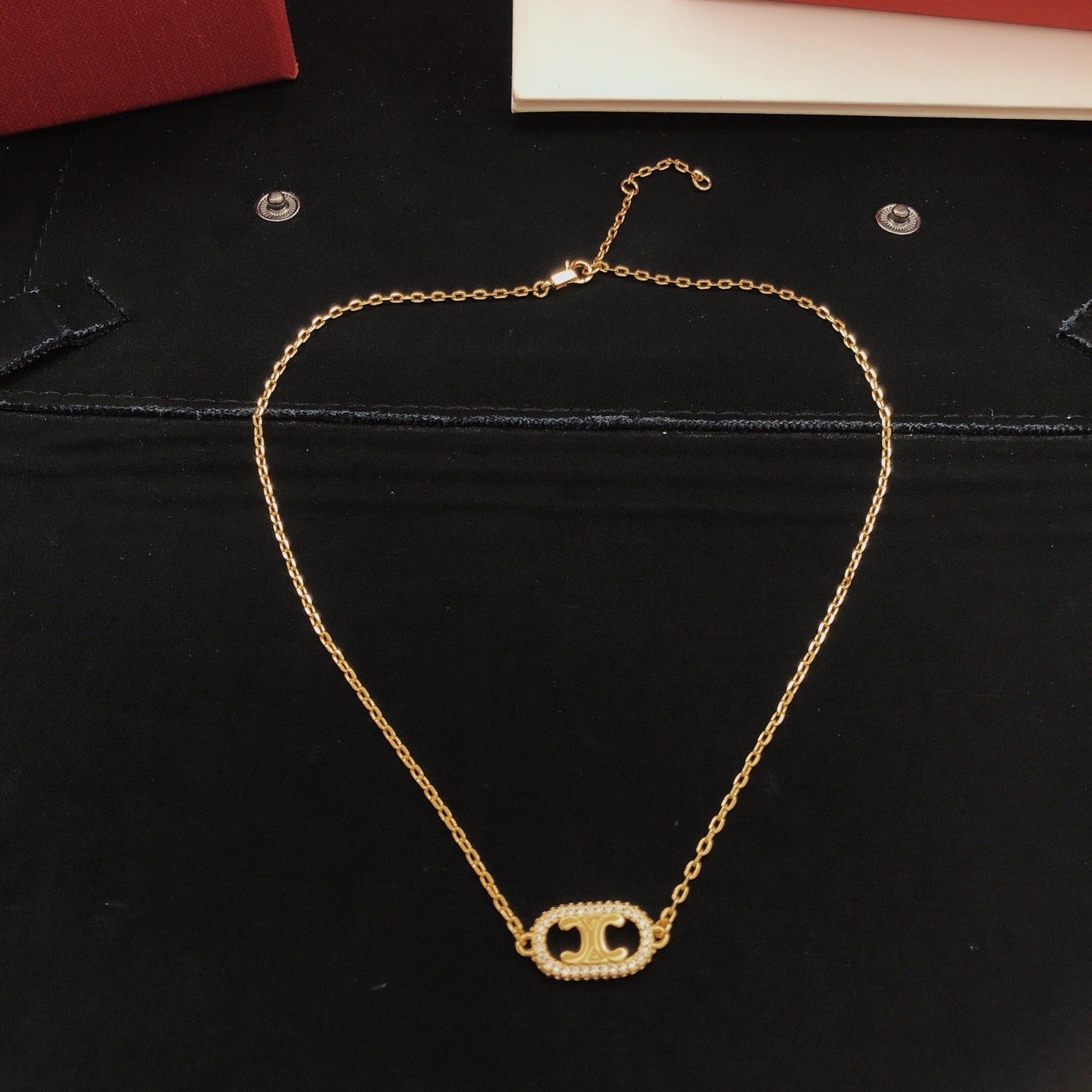 Celine Brass Necklace