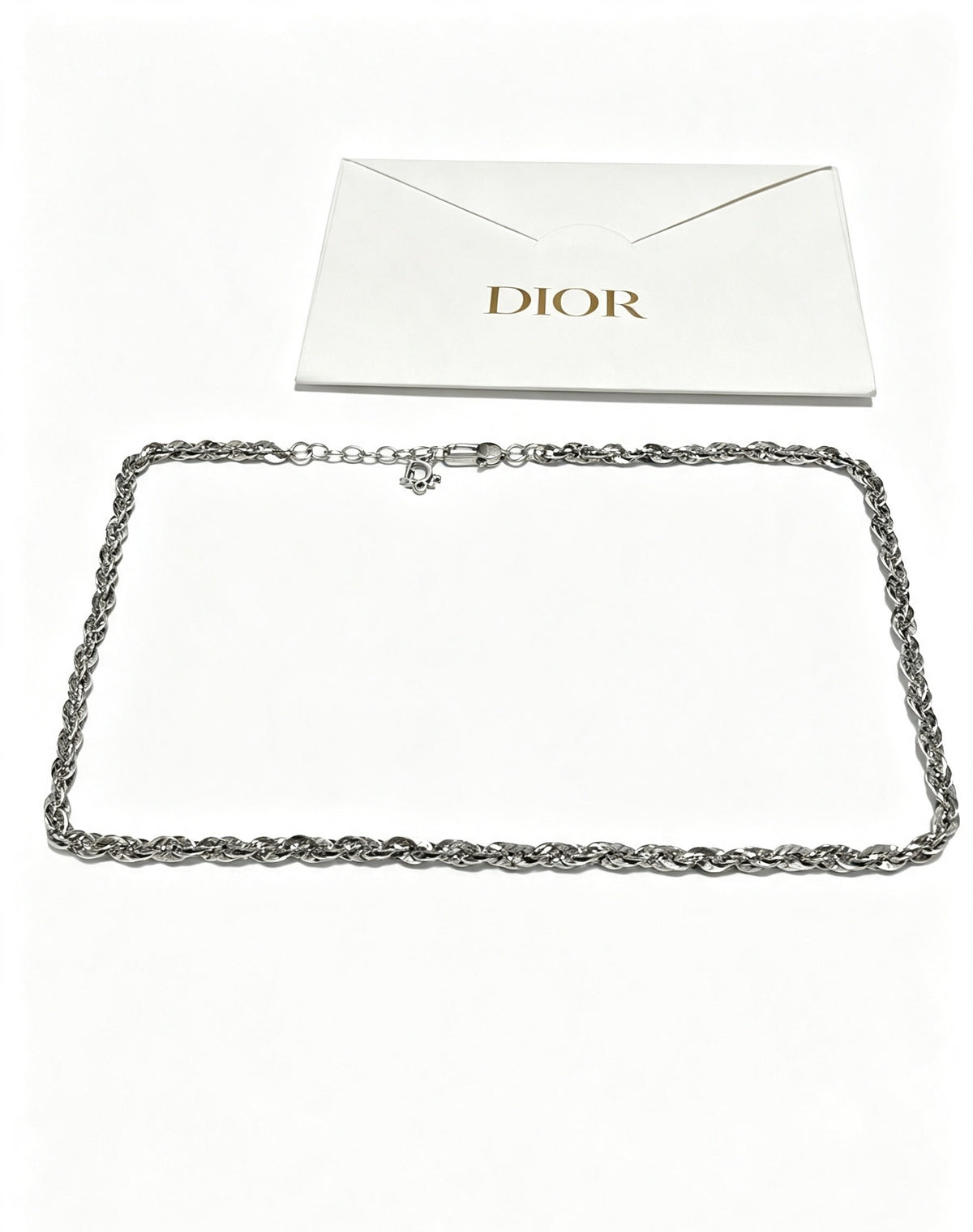 Dior Sterling Silver Chain Necklace