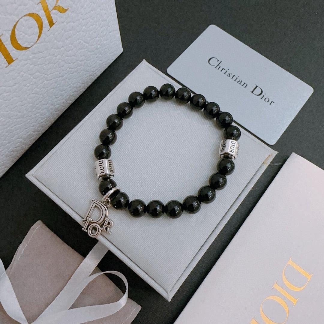 Dior Sterling Silver Vintage-Finish Bracelet