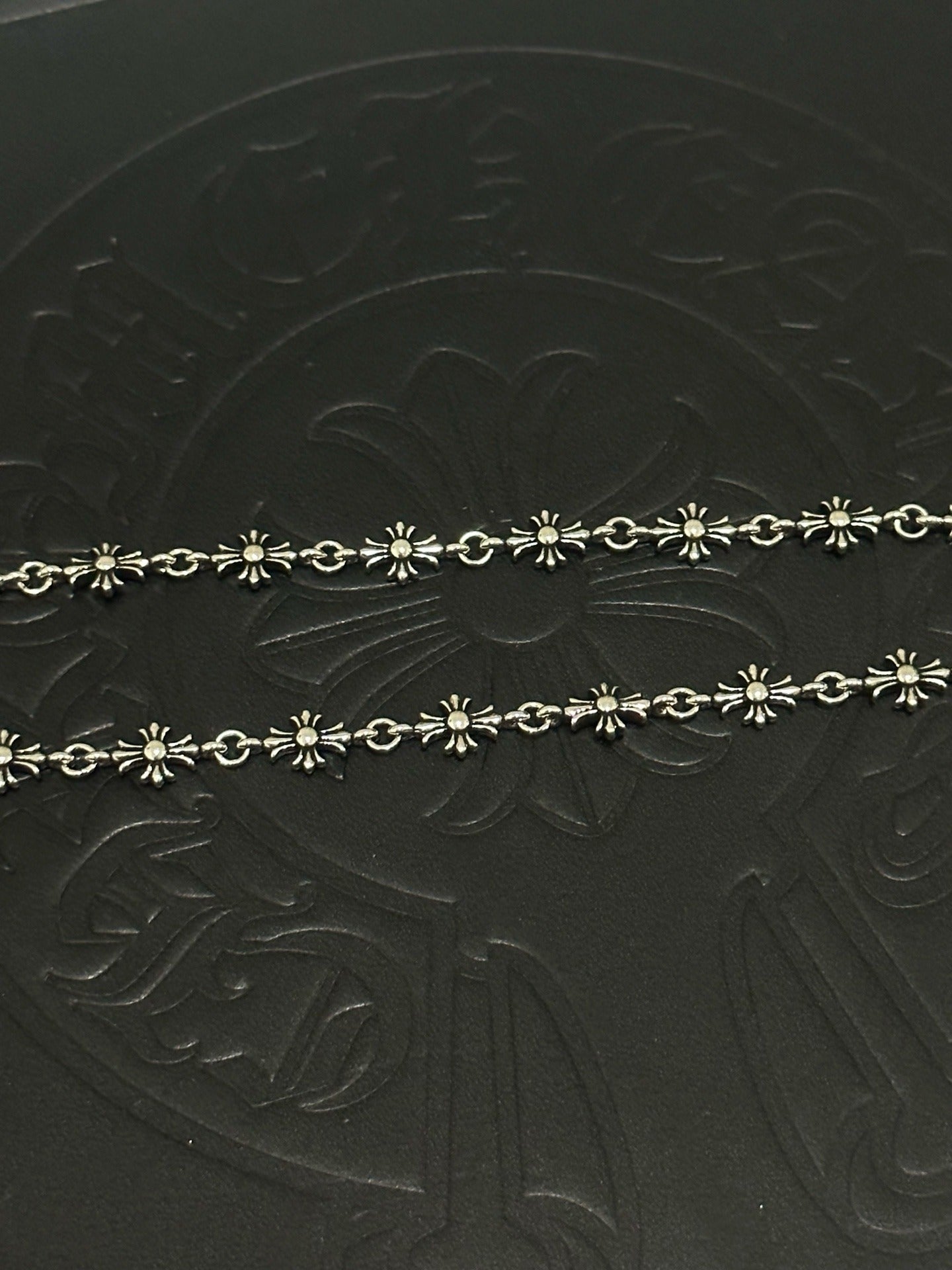Chrome Hearts Sterling Silver Cross Necklace