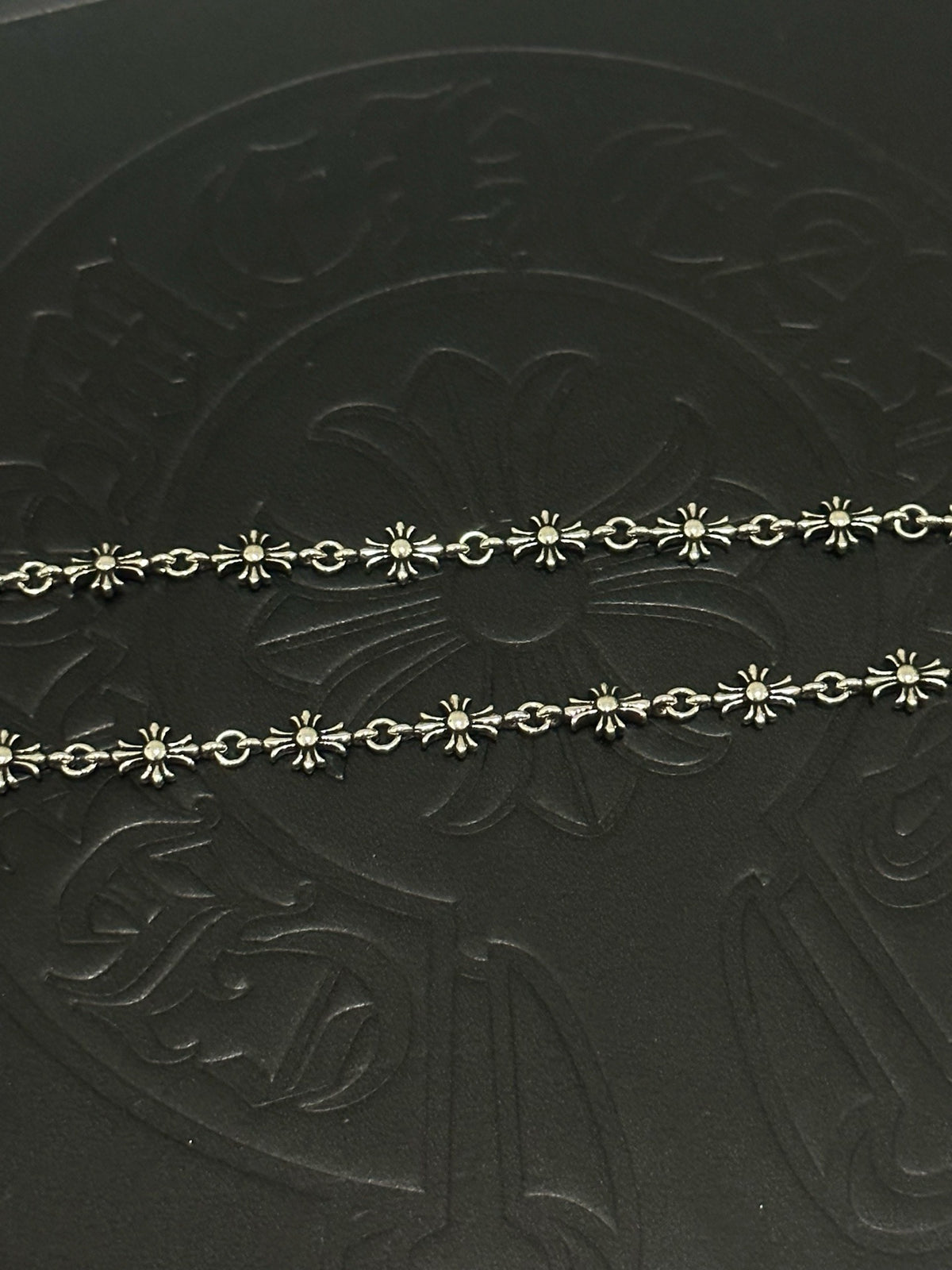 Chrome Hearts Sterling Silver Cross Necklace
