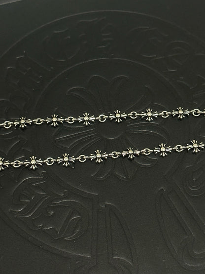Chrome Hearts Sterling Silver Cross Necklace
